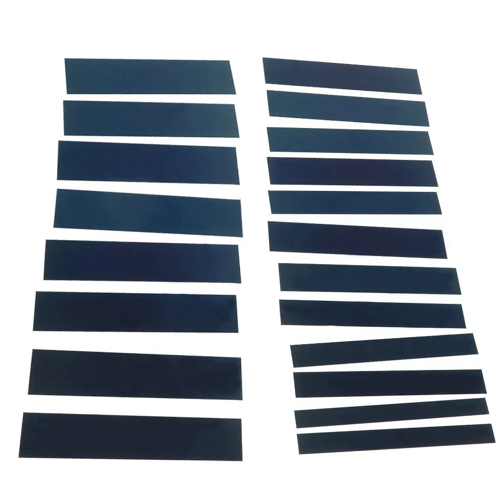 Set of 20 Steel Parallels 1/32" X 6" Hardened with Case