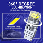 2X White LED Bulbs for AUTOONE 3157 Turn Signal Light