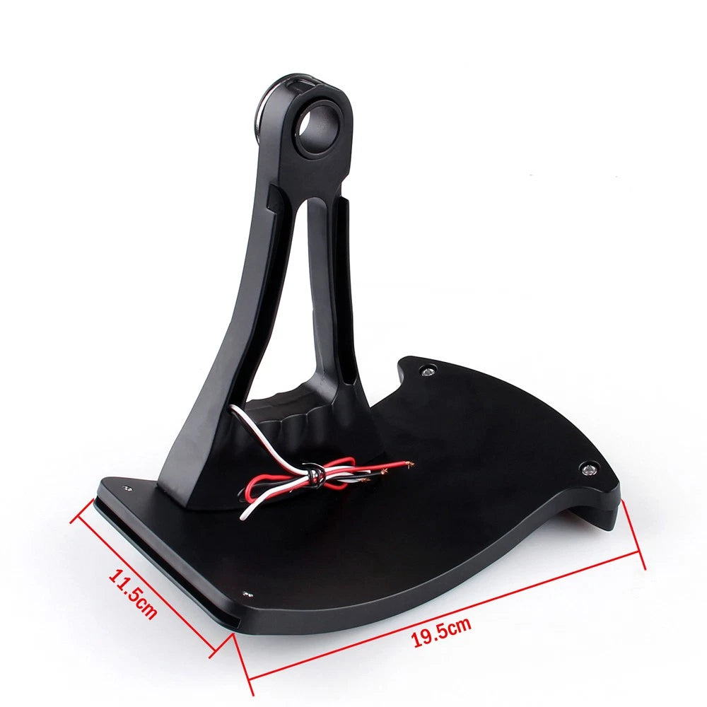 Side Axle Mount License Plate Bracket for Harley (Fits )