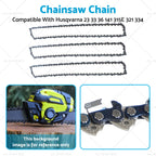3 Chainsaw Chains 14" for Husqvarna 16E 23 33 36 41 (3/8LP 050 52DL)