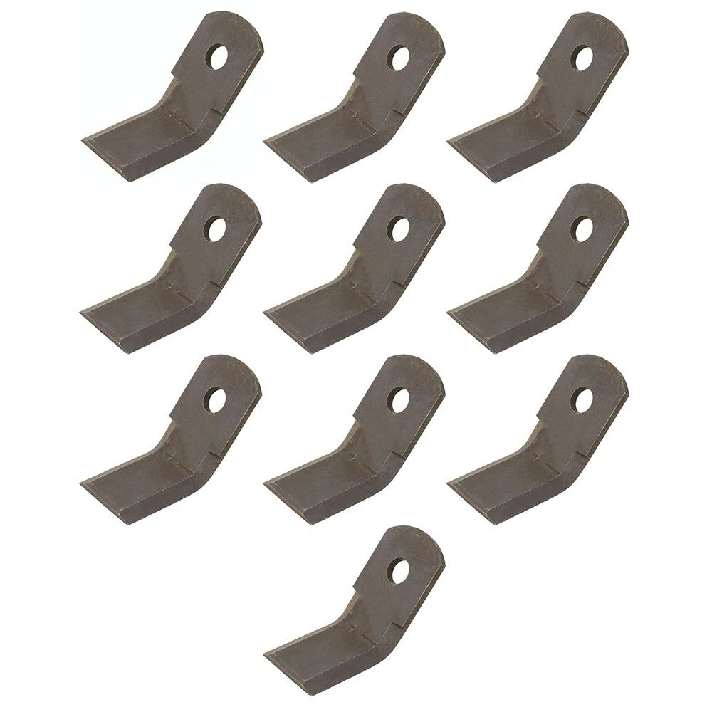 10 Pack Flail Shredder Blades for John Deere 27 115 120 P60322