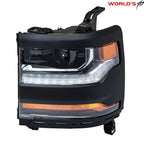 Left Headlight for Chevy Silverado 1500 (2016–2018) with LED DRL