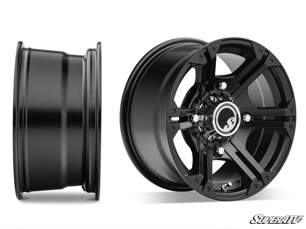 15" SuperATV H-Series Black Bandit Wheels for ATV (4/110)