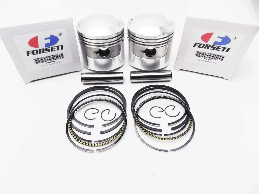 64mm Piston Set with Rings & Clips for Honda SL350 Motorsport (1971-1972)