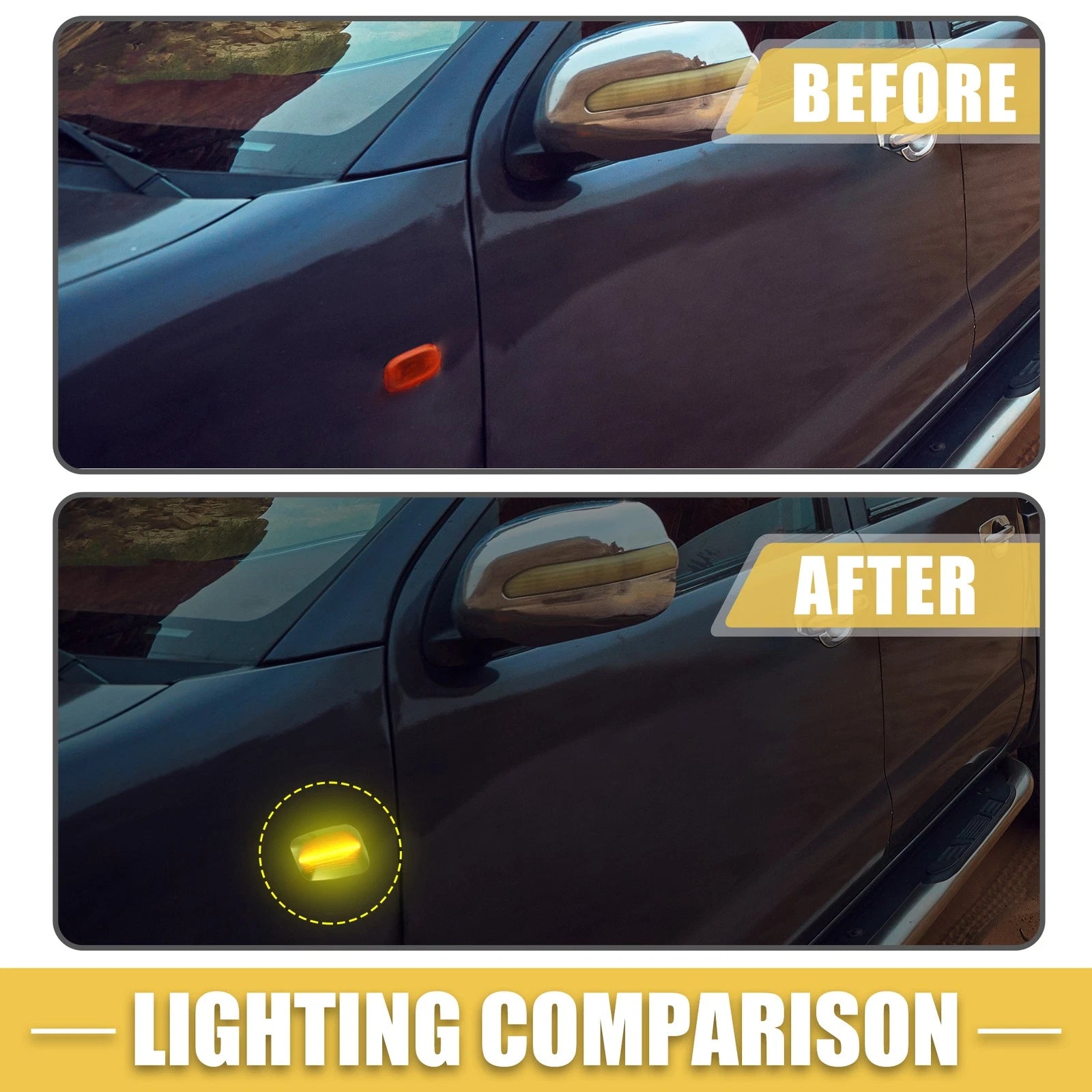 2X Front LED Side Marker Light 81730-20191 for Toyota 