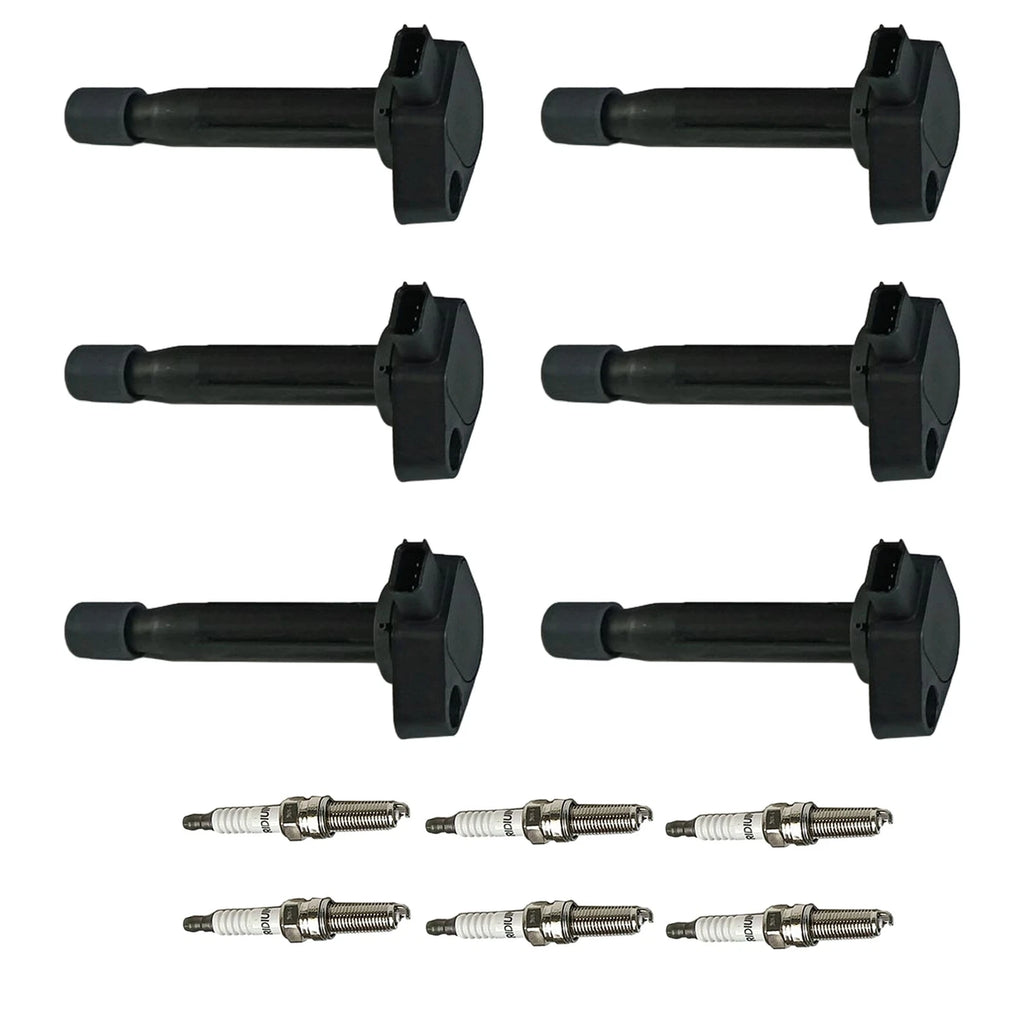 6X Ignition Coils & Iridium Spark Plugs for Honda Odyssey Accord (2000–2023)