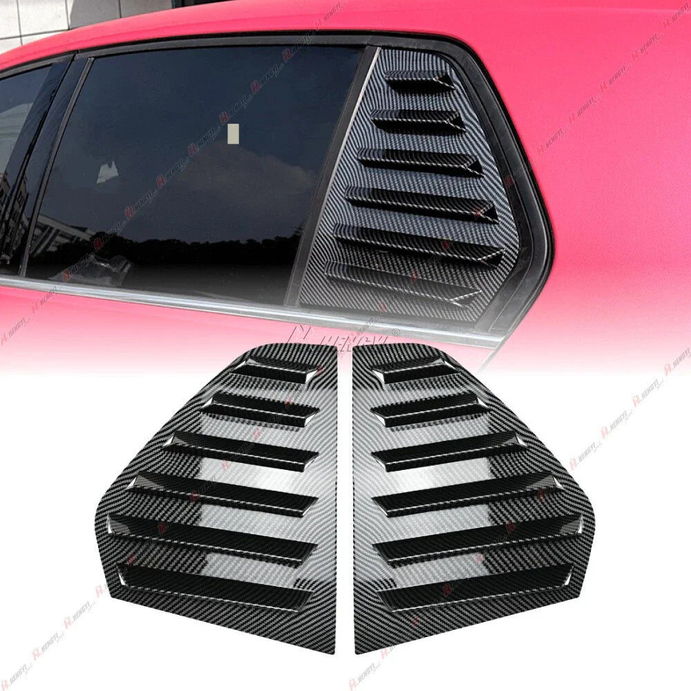 Rear Window Louvers Shutter Vent Cover for Golf Mk8 Hatchback (2021-2024)