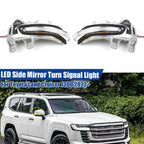 Clear Side Wing Mirror Turn Signal Light Lamp for Toyota Land Cruiser J300