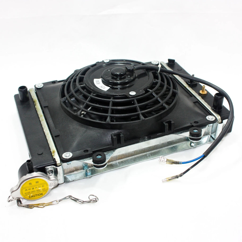 Water Cooled Radiator Cooler + Fan for 150cc 200cc 250cc PIT Quad ATV