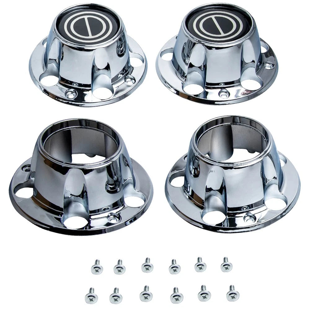 Set of 4 Chrome Wheel Hub Cap Center Covers for Bronco F150 Van 1980–1996