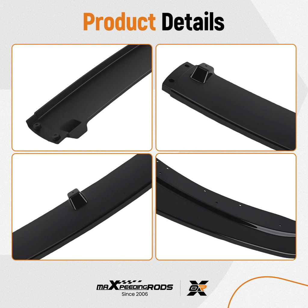 Gloss Black Front Bumper Splitter for BMW F30 320i 328i (2012–2015)