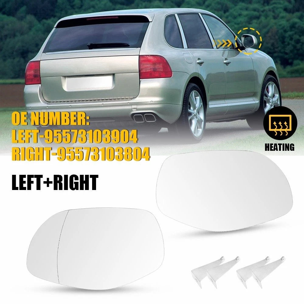Heated Mirror Glass Set for Porsche Cayenne (2008–2010) 95573103904