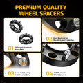 Set of 4 Hubcentric Wheel Spacers 5x150 M14x1.5 for Lexus LX470 (1998–2007)
