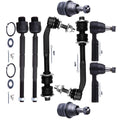 Set of 8 Front Ball Joints and Tie Rods for Dodge Durango Chrysler Aspen (2004–2009)