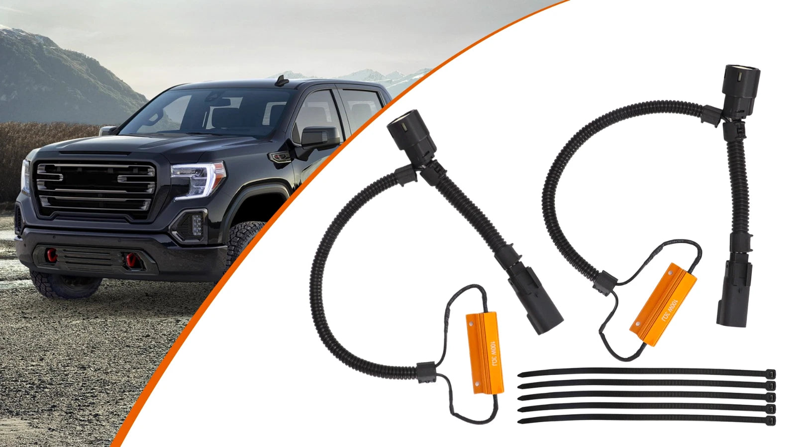 Halogen to LED Tail Light Conversion Harness for Silverado Sierra (2019–2024)