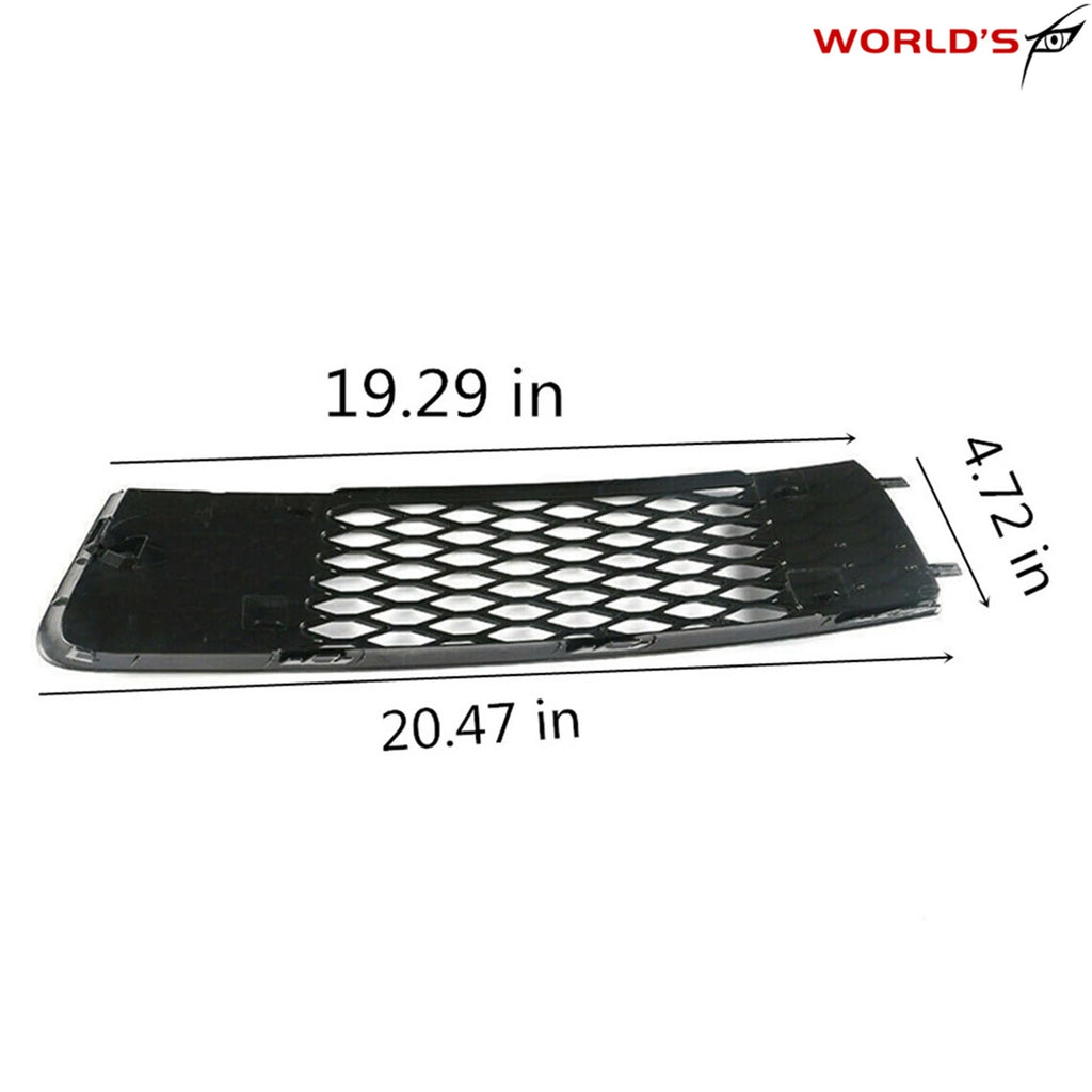 Set of 2 Front Bumper Grille Outer Covers for Audi Q7 S-Line