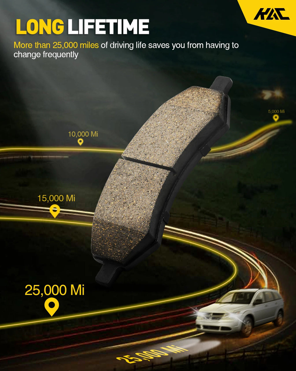 Front Ceramic Brake Pad Kit for Cadillac CTS STS (2008–2014)