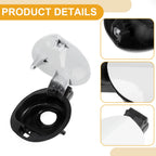 Fuel Tank Door Cap for Volkswagen CC (2006–2012) - Fuel Filler Flap Cover White