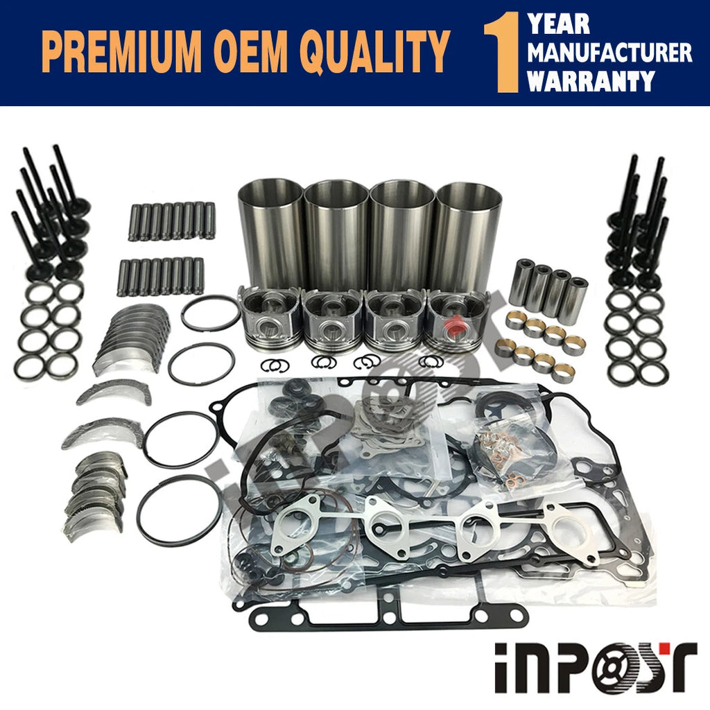 Overhaul Rebuild Kit for Kubota V3307 V3307T (Bobcat S630 T650 S65)