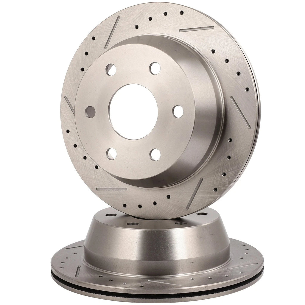 Drilled Slotted Brake Rotors for Chevrolet Astro (2000–2001) GMC Yukon
