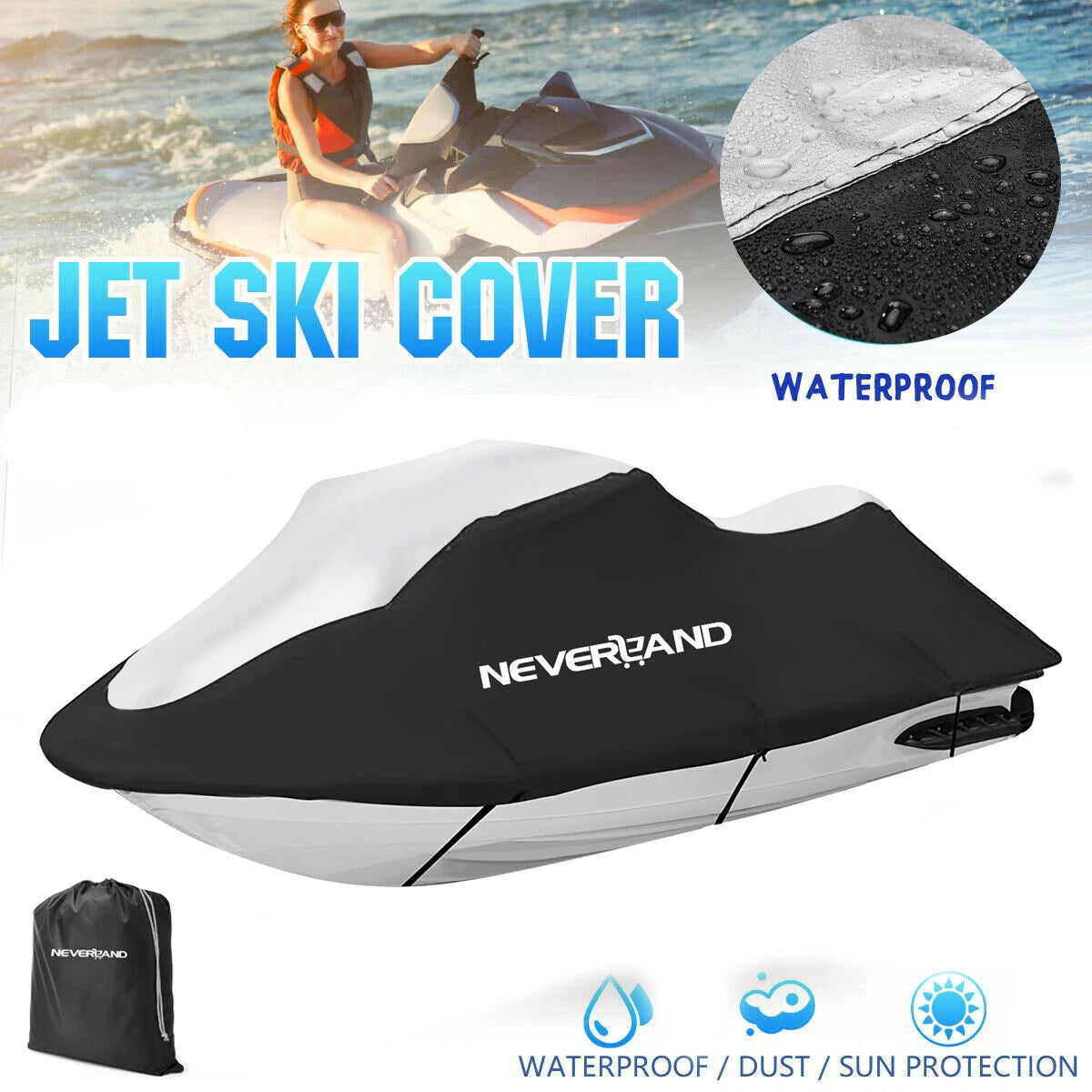 Jet Ski Cover for Yamaha WaveRunner VX Cruiser (Waterproof, UV Protector)