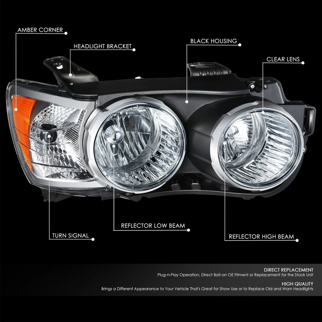 Passenger Side Headlight Assembly for Chevy Sonic (2012–2016) OE Style Chrome