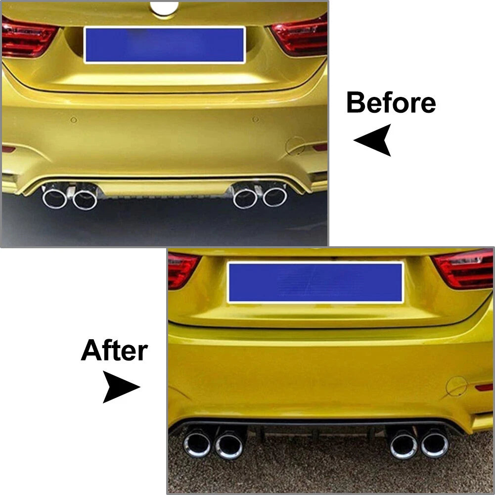 Y Shape Double Exit Exhaust Muffler Tip Nozzle for Universal Fit