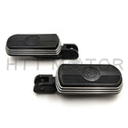 Black Skull Rubber Footpeg for Harley FXBB FXBR FXBRS FXLR (2018–2023)