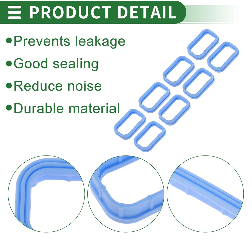 Engine Intake Manifold Gasket for Ford Mondeo III (B5Y) 1138392 Rubber 8 Pcs