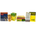 Set of 4 Mann Filters & 4 Denso U-Groove Spark Plugs for Audi A4 (2001–2008)
