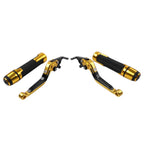 Gold Extendable Brake Clutch Levers & Handlebar Grips for BMW G310R G310GS