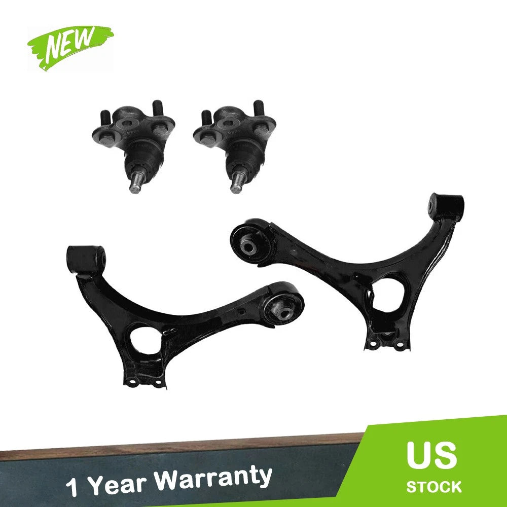 4pc Front Lower Control Arm Set with Ball Joints for Honda Civic Acura CSX (2006–2011)