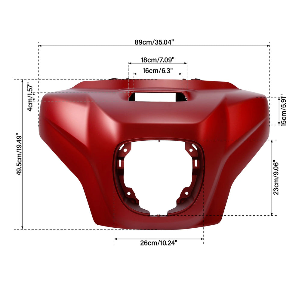Inner Outer Headlight Fairing for Indian Chieftain Dark Horse (2019–2025) Ruby Smoke