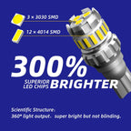 AUXITO 921 912 T15 W16W LED Backup Reverse Light Bulb 6000K for