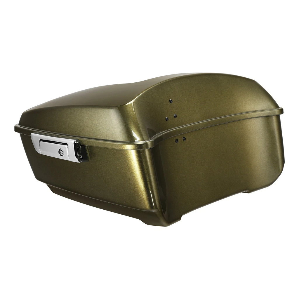King Trunk for Harley Touring Electra Road Glide (2014–2025) Olive Gold