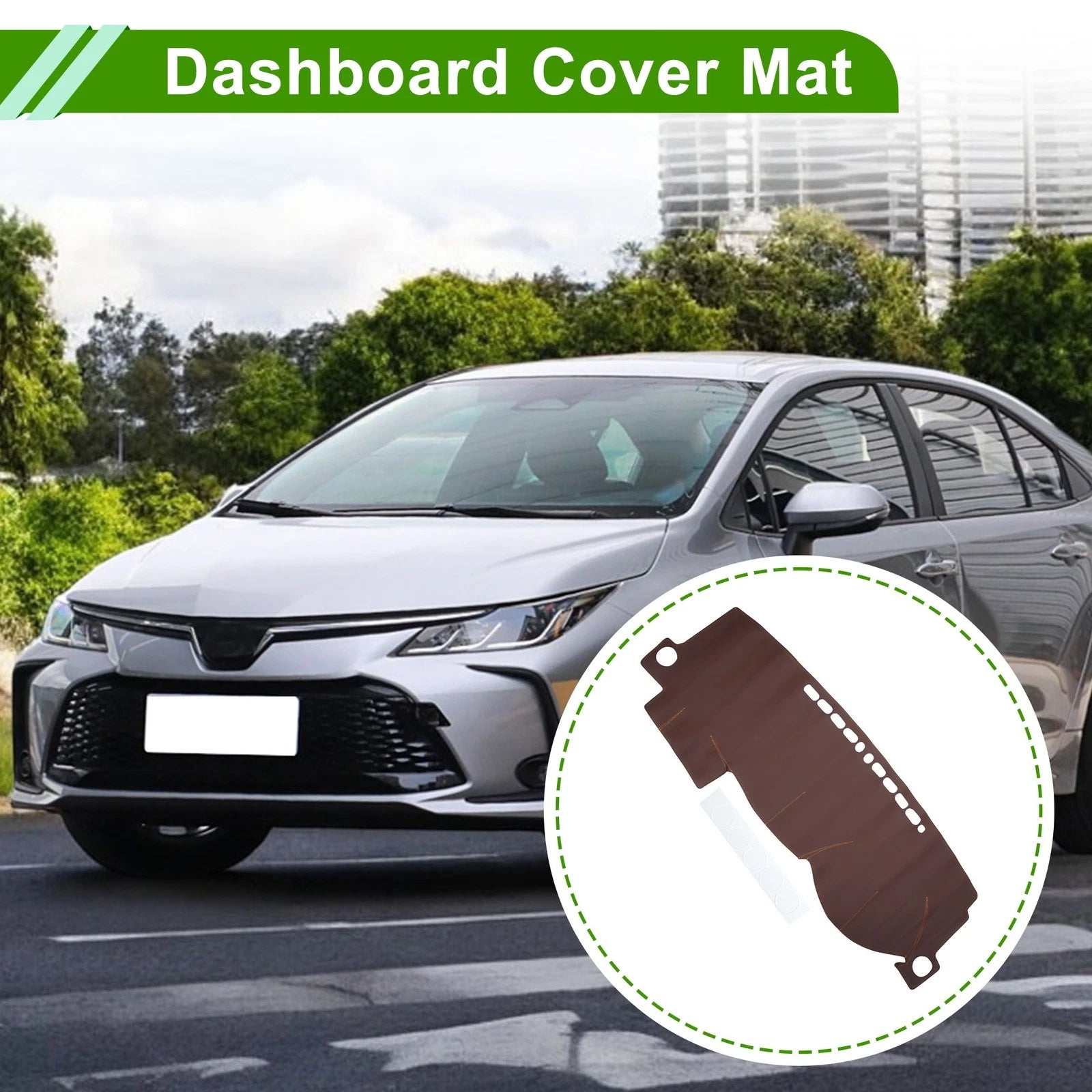 Dashboard Cover for Toyota Corolla (2000–2007) Dash Mat Carpet Brown