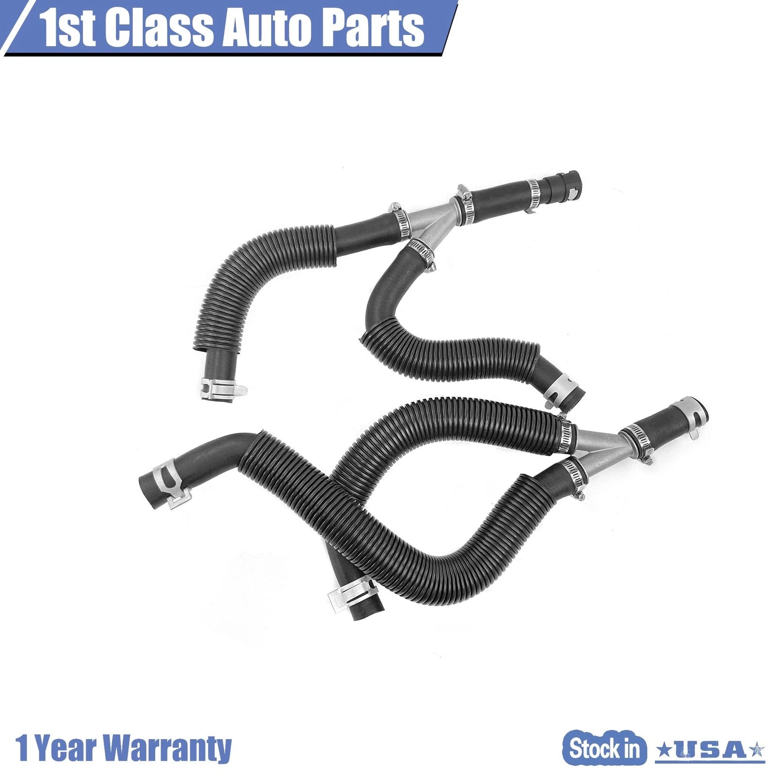 2X Heater Hose Assembly for Volkswagen Routan, Chrysler Town & Country (2009–2012)