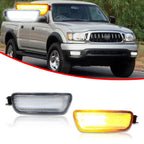 Clear Switchback White Amber LED Turn Signal Lights for Toyota Tacoma (2001–2004)
