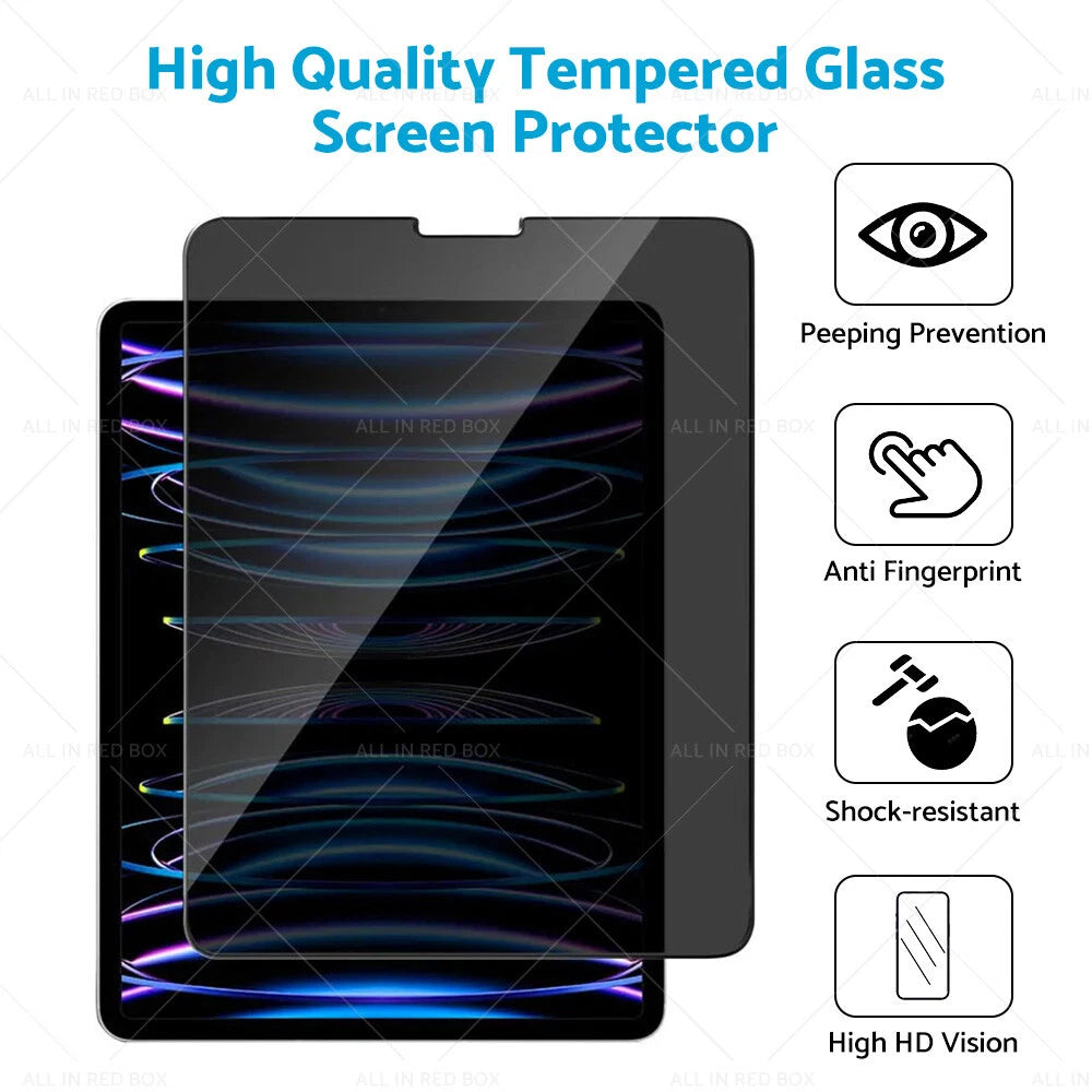 Privacy Tempered Glass Screen Protector for iPad Pro 12.9 (2018–2022)