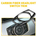 Carbon Fiber Headlight Switch Button Cover Trim for Ford F150/Mustang (2015–2019)