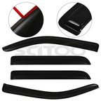 Sun Rain Guard Tape-On Vent Shade Window Visor for Ford F150 Crew Cab (2009–2014)
