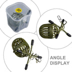 Set of 4 Carp Fishing Feeders with Hooks for Effective Baiting