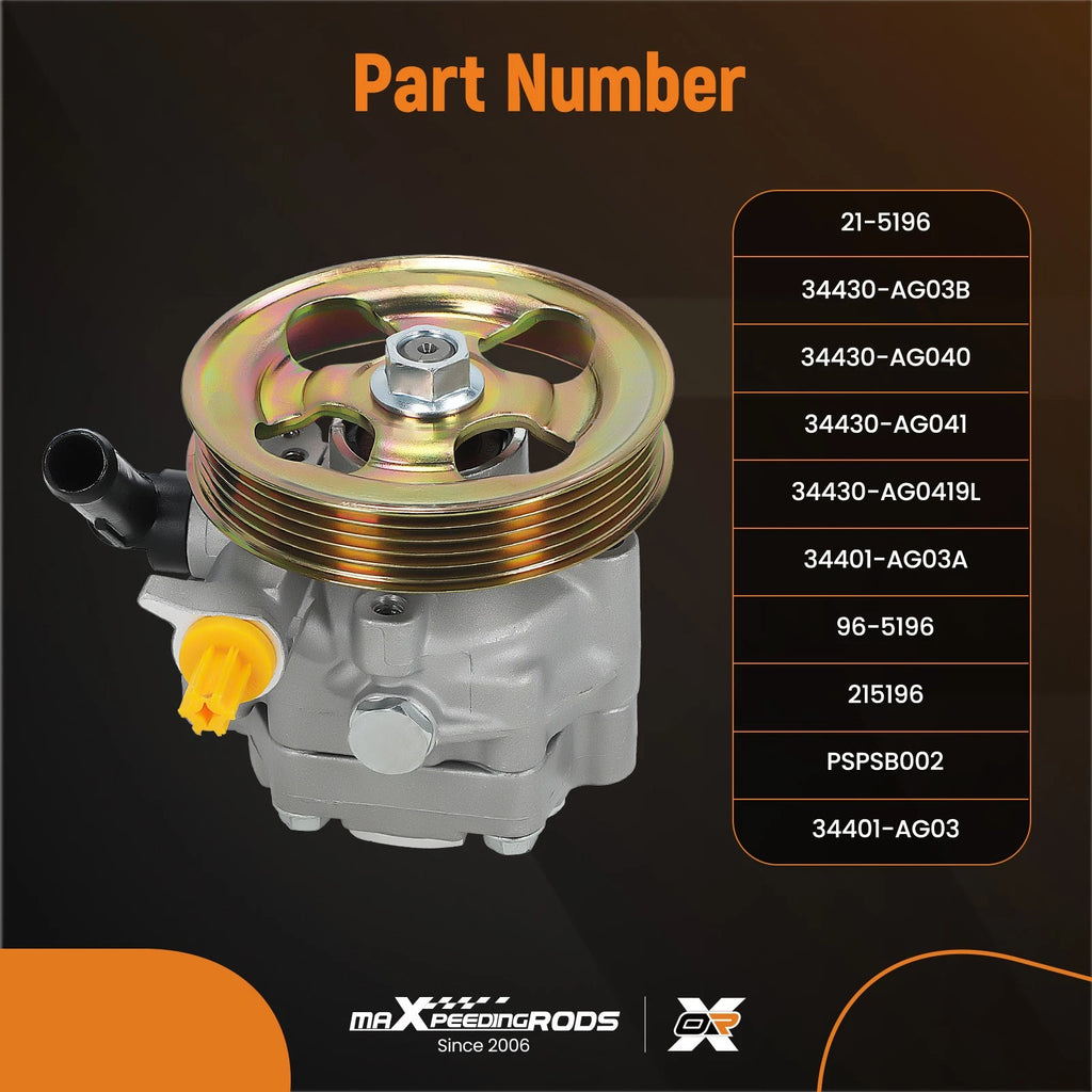 Power Steering Pump & Pulley for Subaru Legacy Outback (2005–2009)