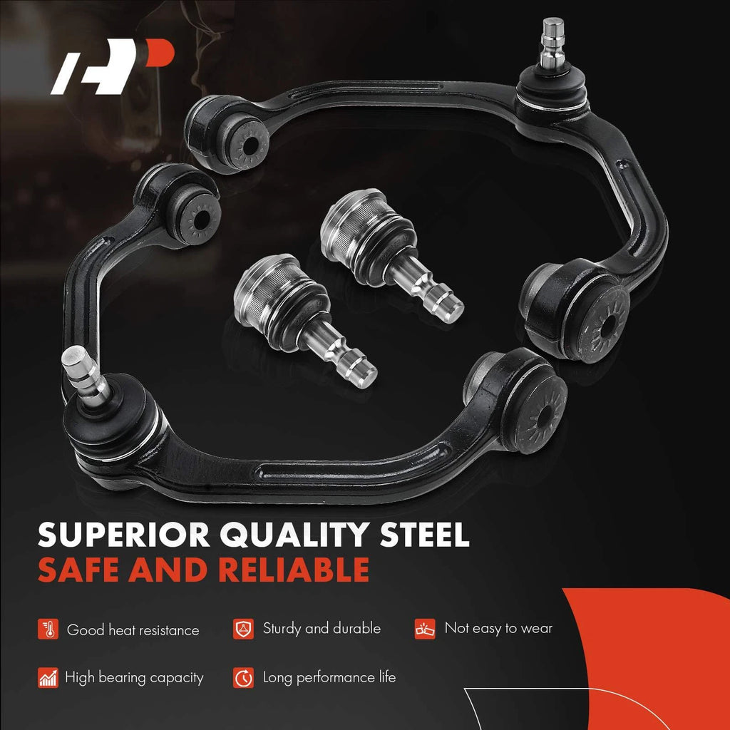 Set of 4 Front Upper Control Arms with Ball Joints for Ford Ranger