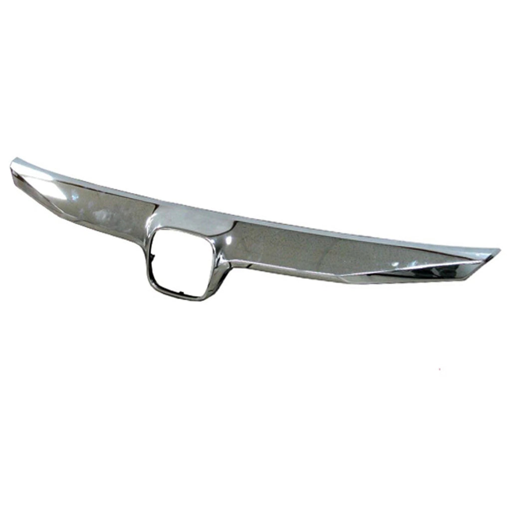 Replacement Chrome Plastic Grille Molding with Emblem Hole for See Chart (Year)