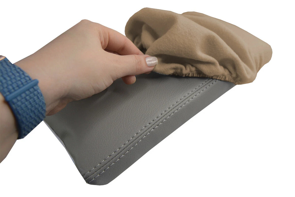 Armrest Cover Protector for Toyota Prius (2010–2015) Beige Fleece