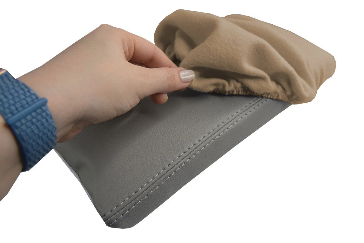Armrest Cover Protector for Toyota Prius (2010–2015) Beige Fleece