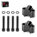 Black Handlebar Riser Clamp 7/8 Bars 30mm for Kawasaki Honda Yamaha ATV (2000–2023)