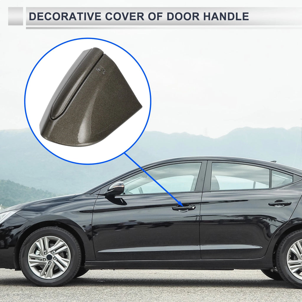 Front Left Door Handle Protector for Ford Mondeo Edge Taurus (2013–2020) Brown