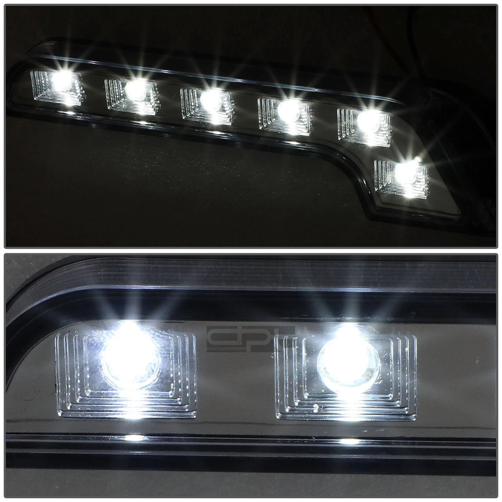 Universal Chrome Housing Grille LED Fog/Accent Lights Set with Switch & Wiring